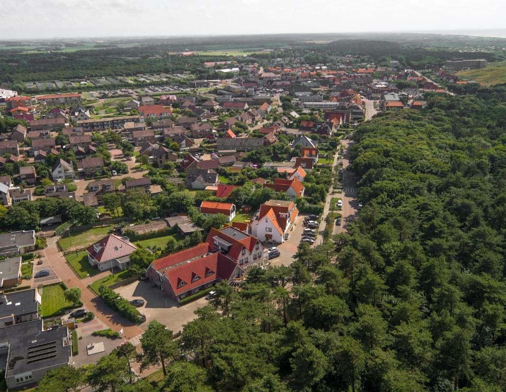 Letecký snímek ubytování Het Uilenbos