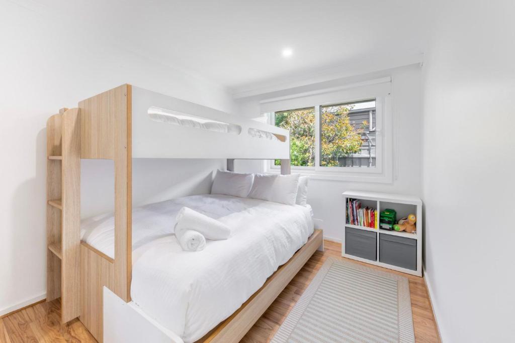 Postel nebo postele na pokoji v ubytování Rye Retro Modern Remix