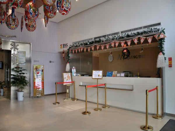 Lounge nebo bar v ubytování Jinjiang Inn Baoji High-speed Rail Station