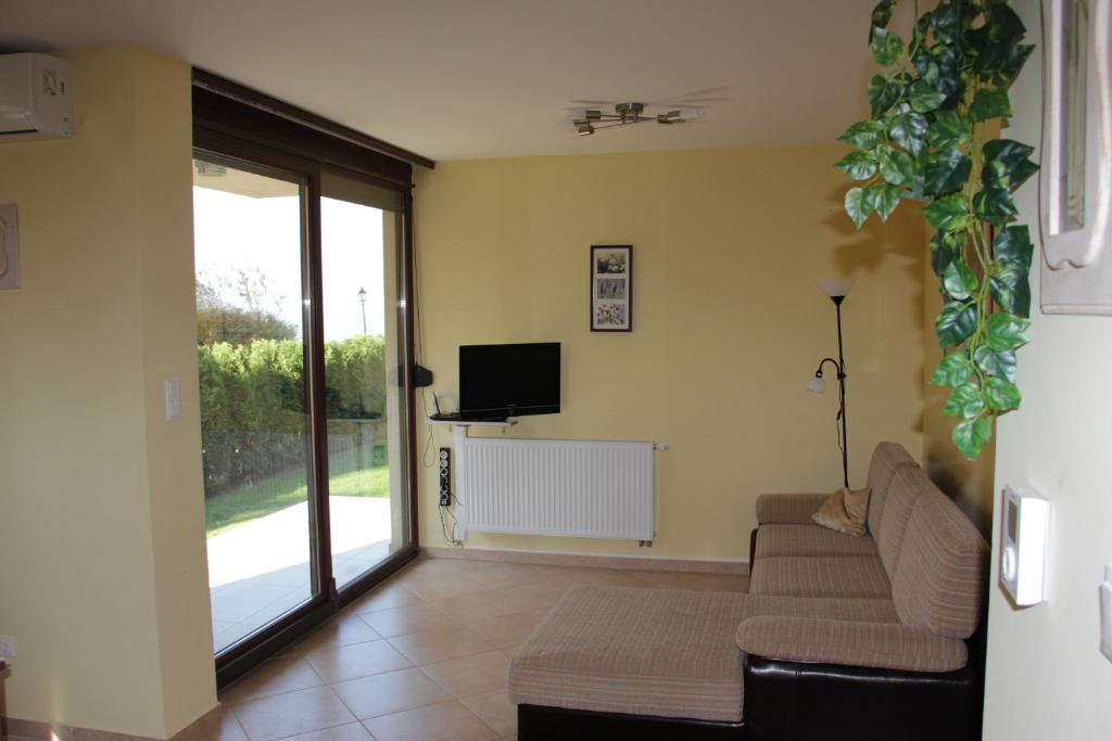 TV a/nebo společenská místnost v ubytování Lakeview Apartment