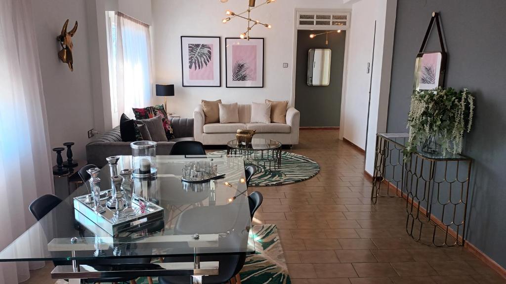 Χώρος καθιστικού στο Luxury apartment Vol 1 with 3 bedrooms close to the lake