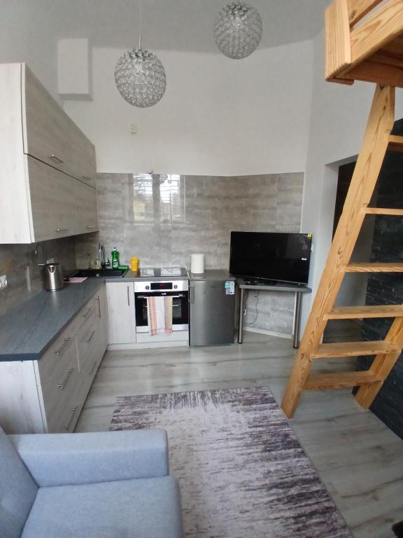 Kuchyň nebo kuchyňský kout v ubytování Kawalerka Niepodległości 37 Kraśnik