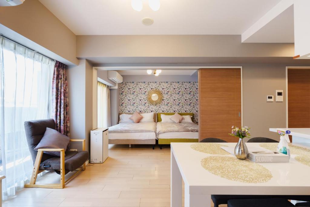 青葉邸-SORA 803-Near Dotonbori 3LDK Premium Tower Residence