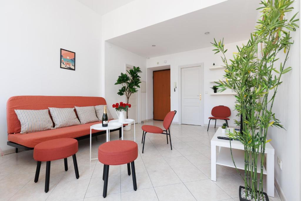 BnGo l Pink Pearl l 2 chambres, 7 personnes, centre