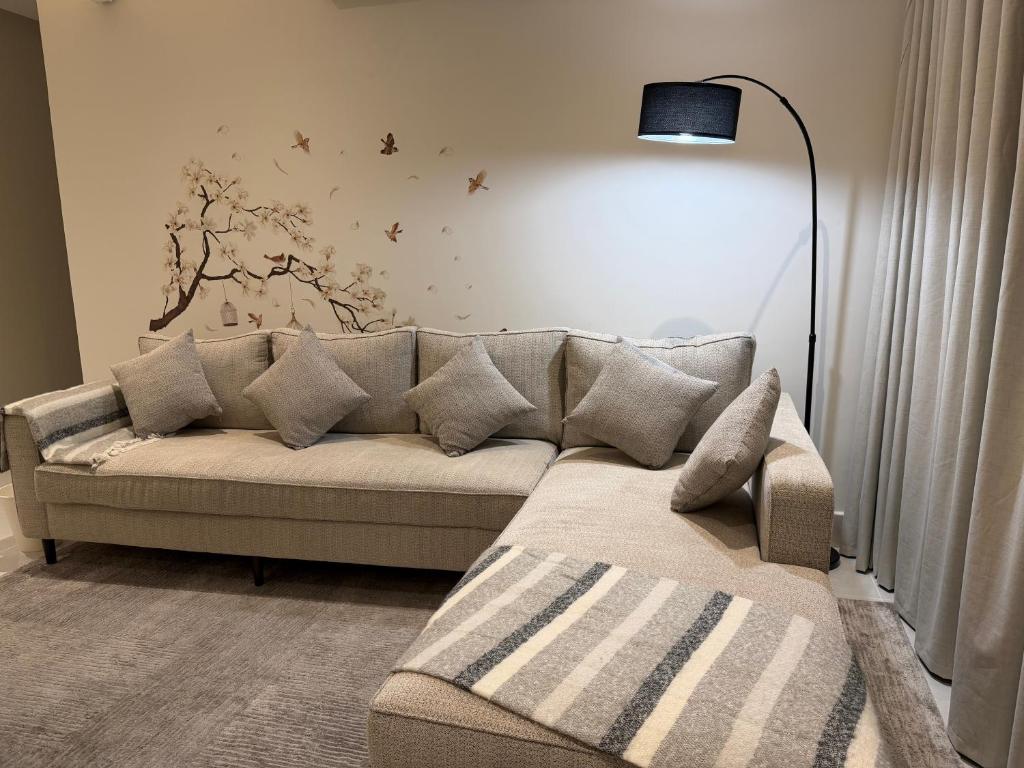 Et opholdsområde på A&F Luxury Apartment