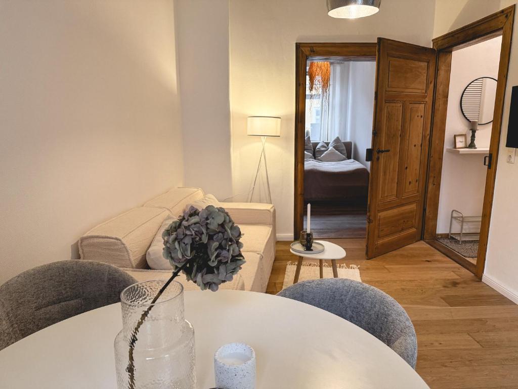 Χώρος καθιστικού στο Casa Lia - Altbaucharme meets Boho Style Apartment