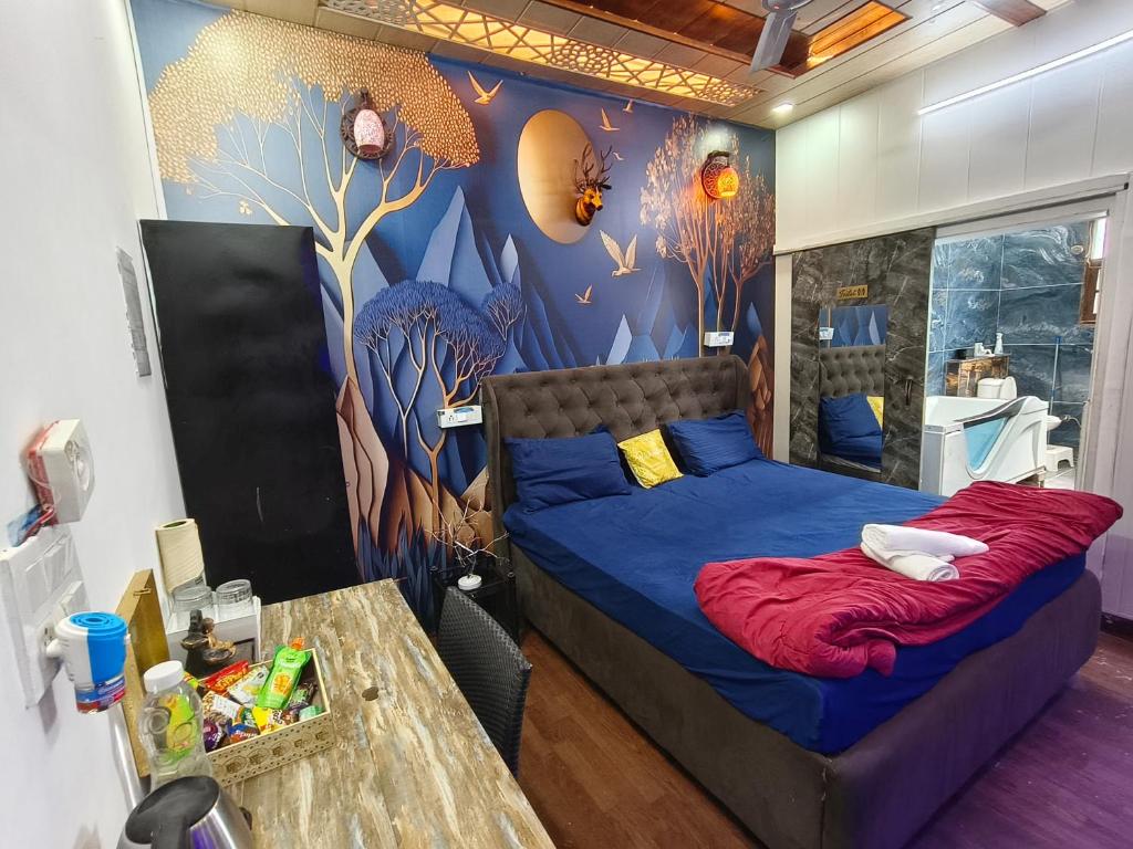 Postel nebo postele na pokoji v ubytování Urban homestay volcastay