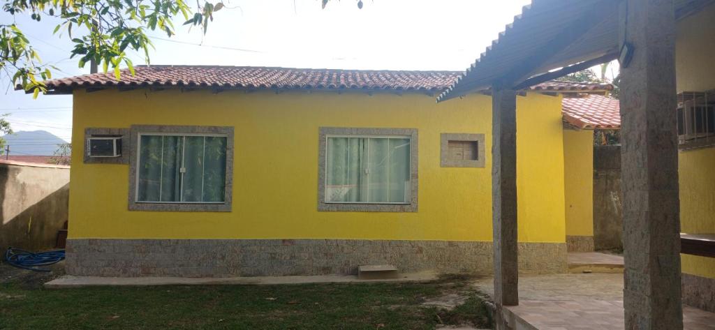 Bygningen som feriehuset ligger i