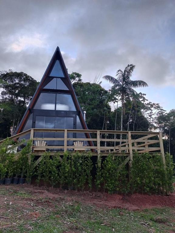 Zahrada ubytování Chalé Amorata