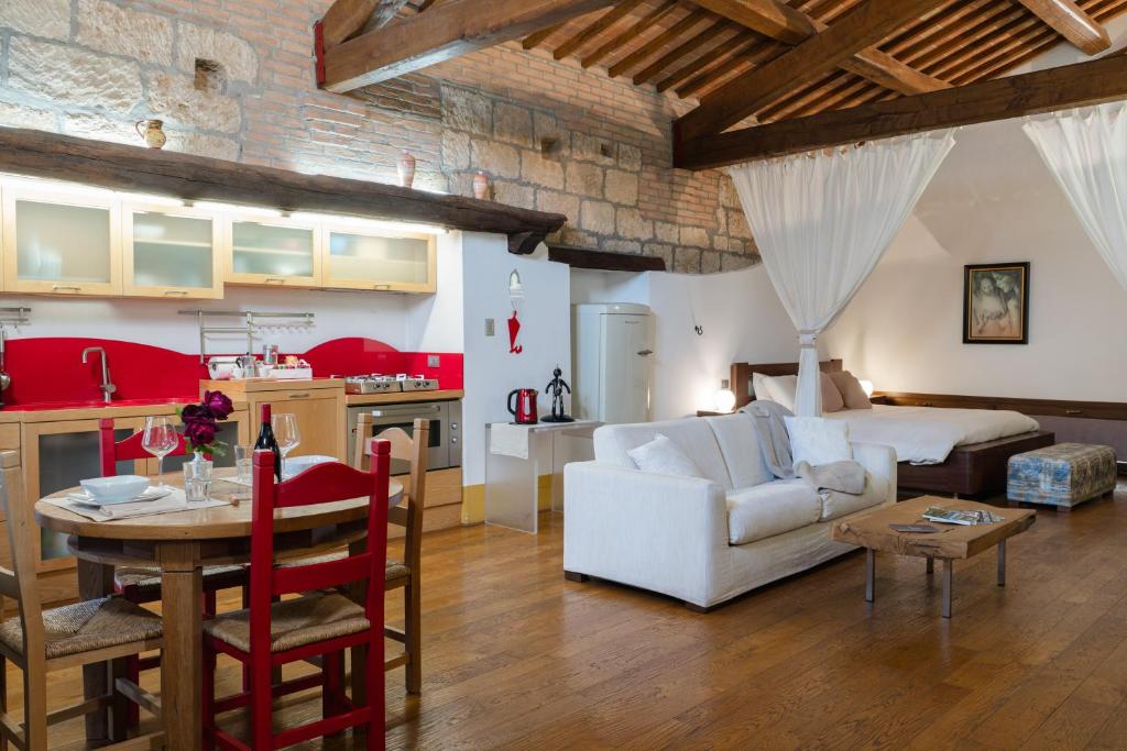 Posezení v ubytování Le Dimore by Borgo Tessile - Voltumna