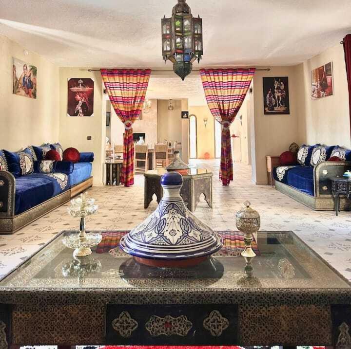 Χώρος καθιστικού στο Riad Maj Nia - 5 suites - luxe - Piscine