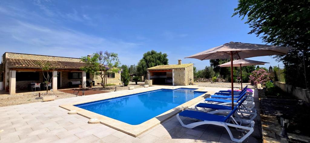 Bazén v ubytování NEW Finca rustica con piscina nebo v jeho okolí