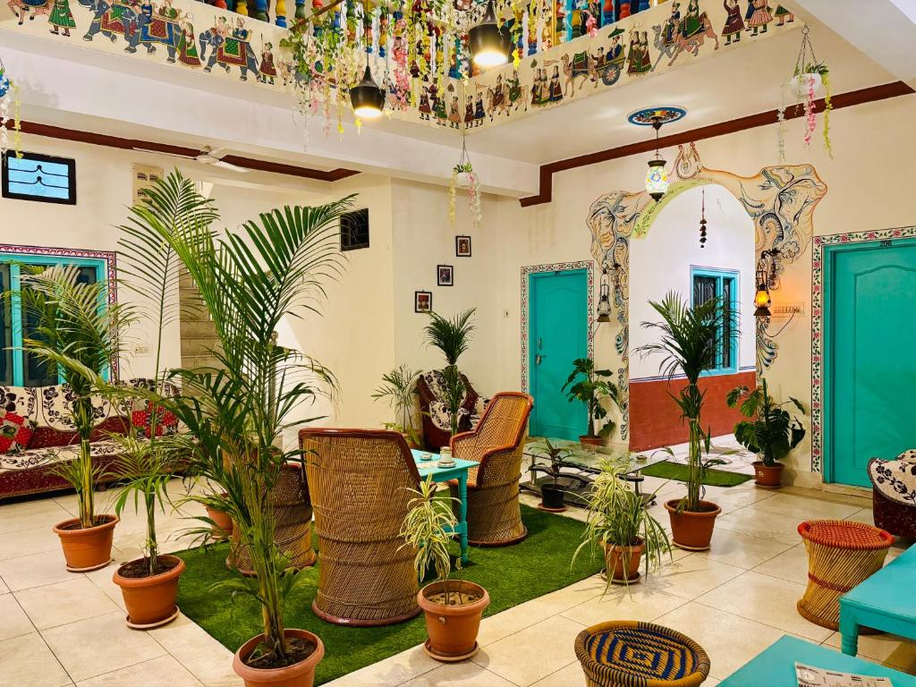 O zonă de relaxare la Hotel tulsi palace