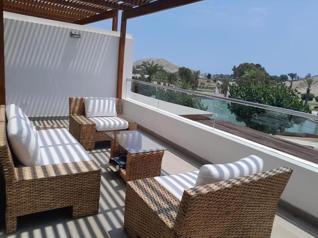 En balkon eller terrasse på Beach house - Alto Bujama Condominium