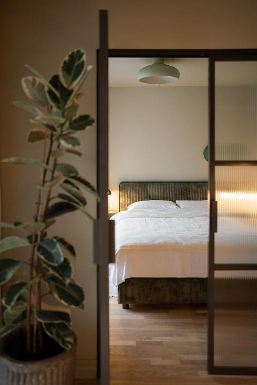 Ένα ή περισσότερα κρεβάτια σε δωμάτιο στο Pievos