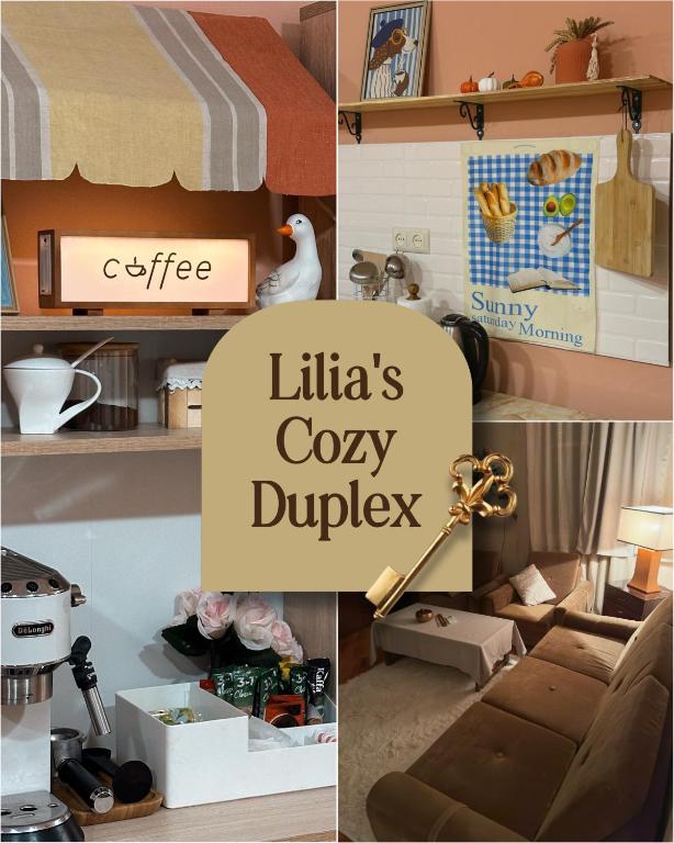 a collage of pictures of a living room at Lilia's Cozy Duplex In The City Center in Yerevan