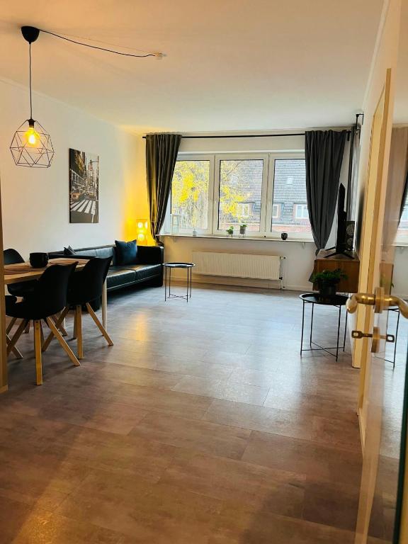 Khu vực ghế ngồi tại Praktisches 3er-Apartment in Reinbek