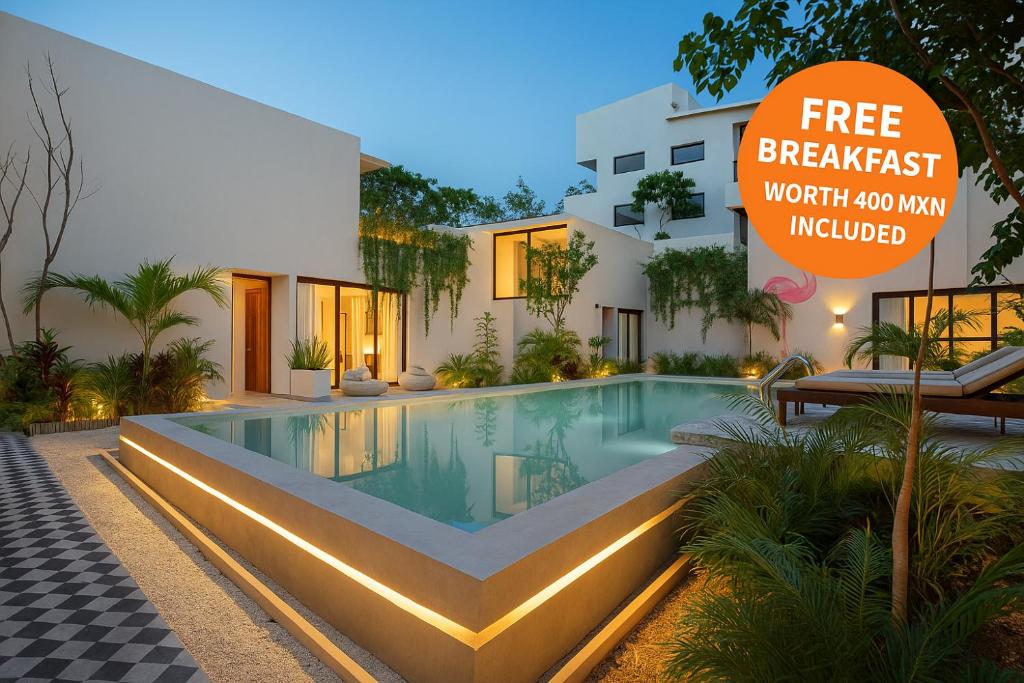 Πισίνα στο ή κοντά στο Collection O Faisano Boutique Luxury Hotel, Tulum Beach