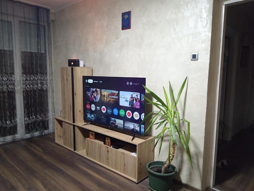 TV a/nebo společenská místnost v ubytování Centar 1