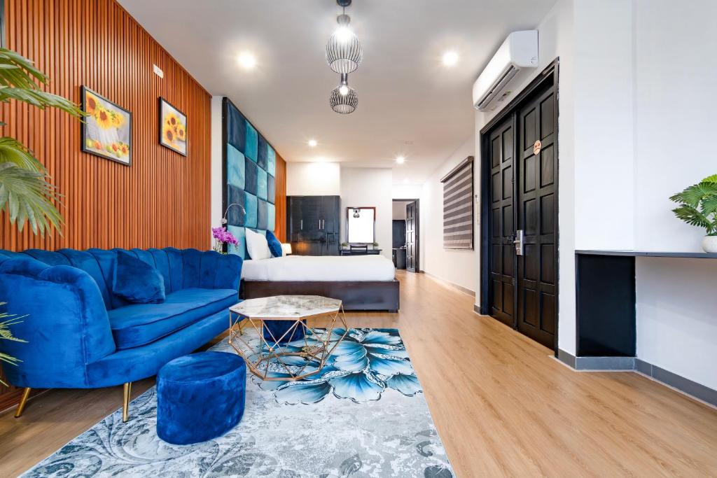 Χώρος καθιστικού στο LamoreKhuespa&hotel