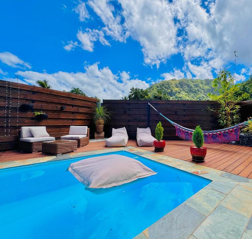 Villa Fare Mananui 2 chambres avec piscine et jardin - photo 4 - Tahiti, Polynésie