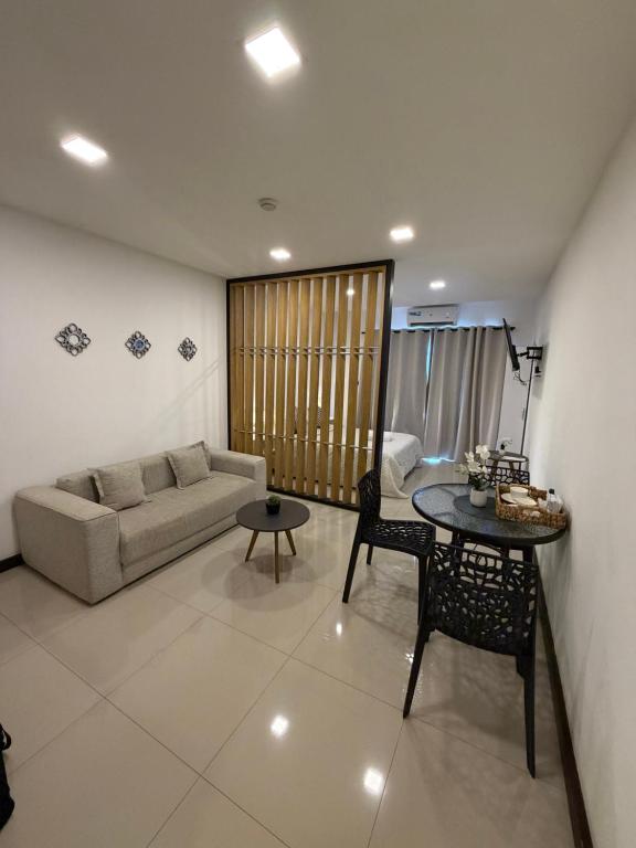 Un lugar para sentarse en Apartamento Monoambiente en Encarnación con Parking