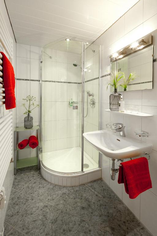 Koupelna v ubytování Aparthotel Brunnenhof