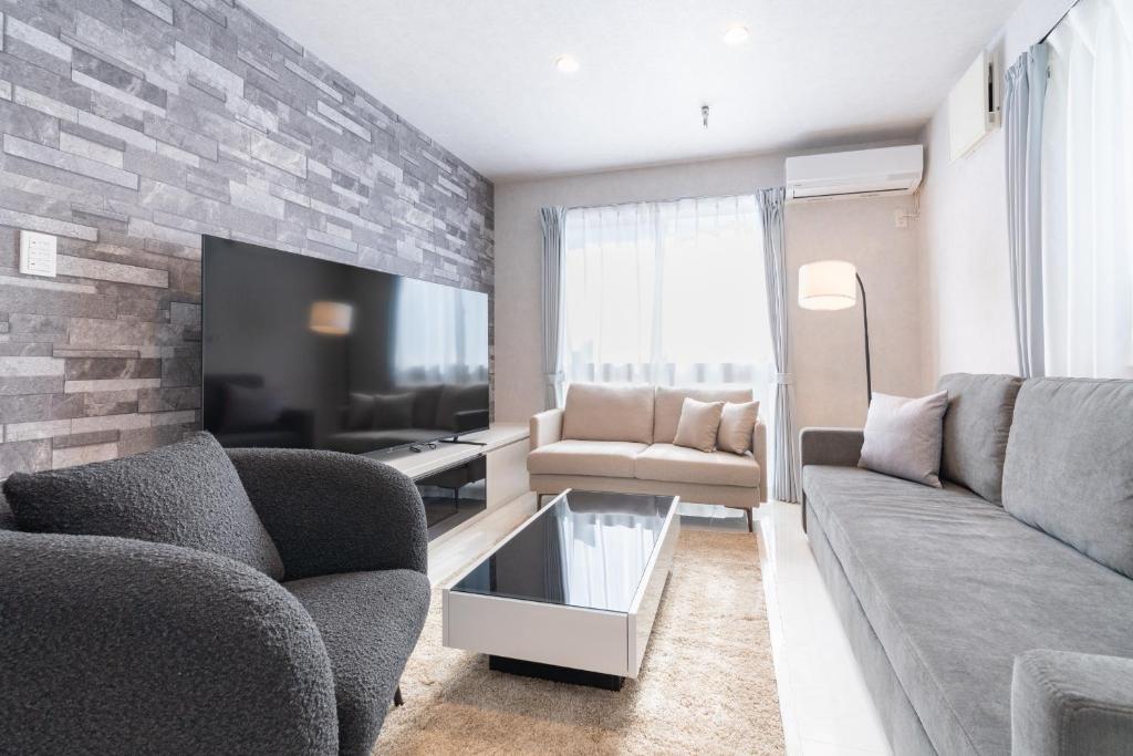 Χώρος καθιστικού στο 10 min walk Nagoya Sta 6 BR 18 ppl 2 free PK