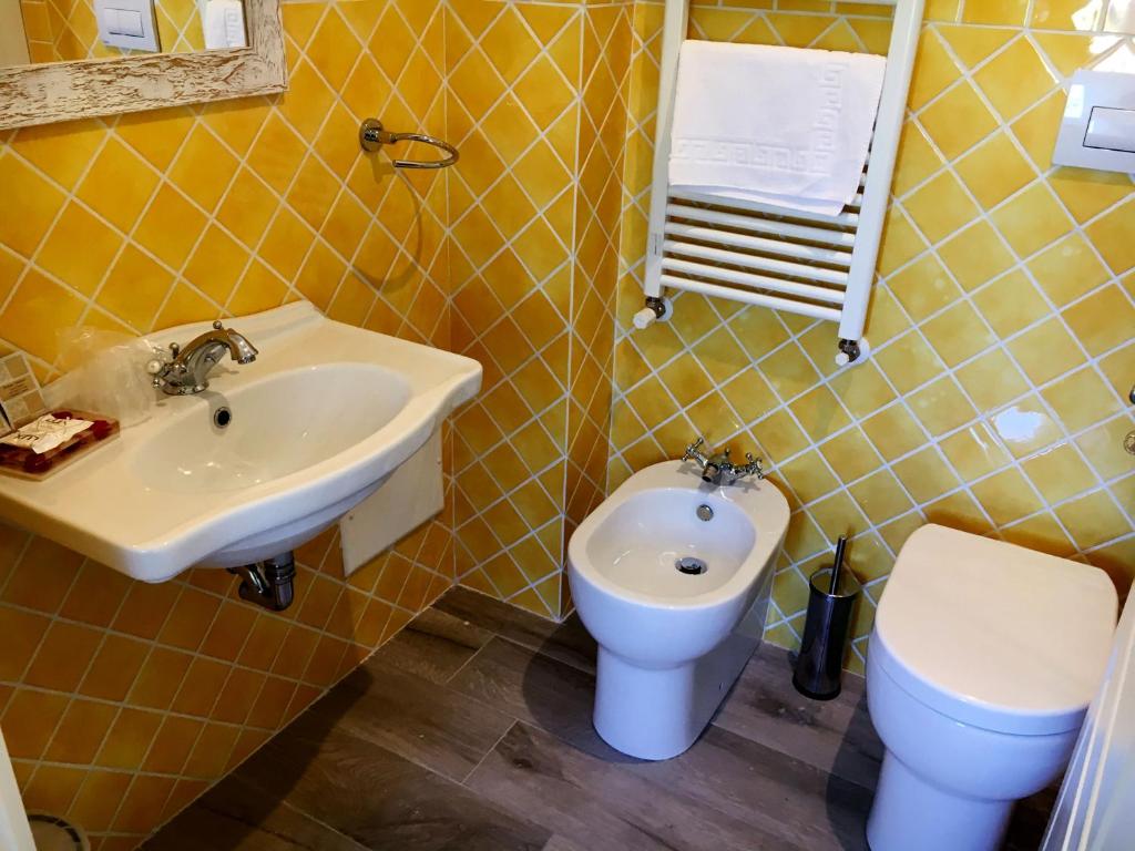 Koupelna v ubytování B&B Harmonia
