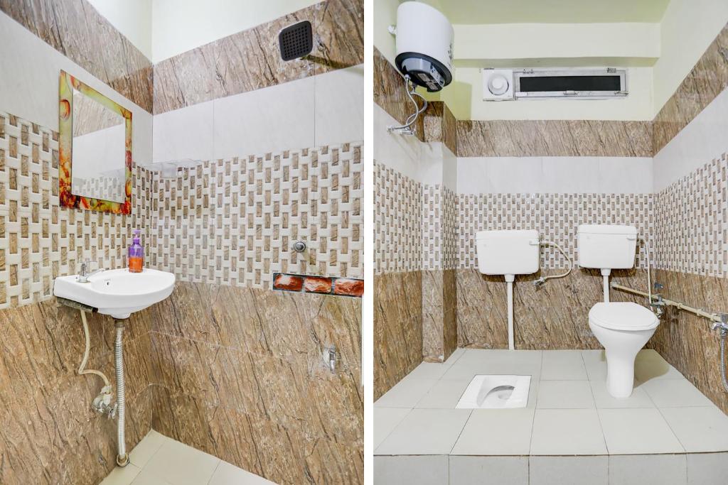 Ένα μπάνιο στο Hotel O Hanuman Nagar Kankarbagh Formerly Home Town