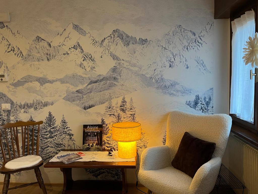 Posezení v ubytování Il Cadorino