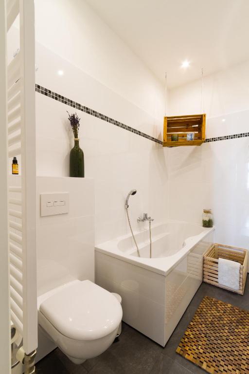 Koupelna v ubytování Apartment Vienna Your home abroad