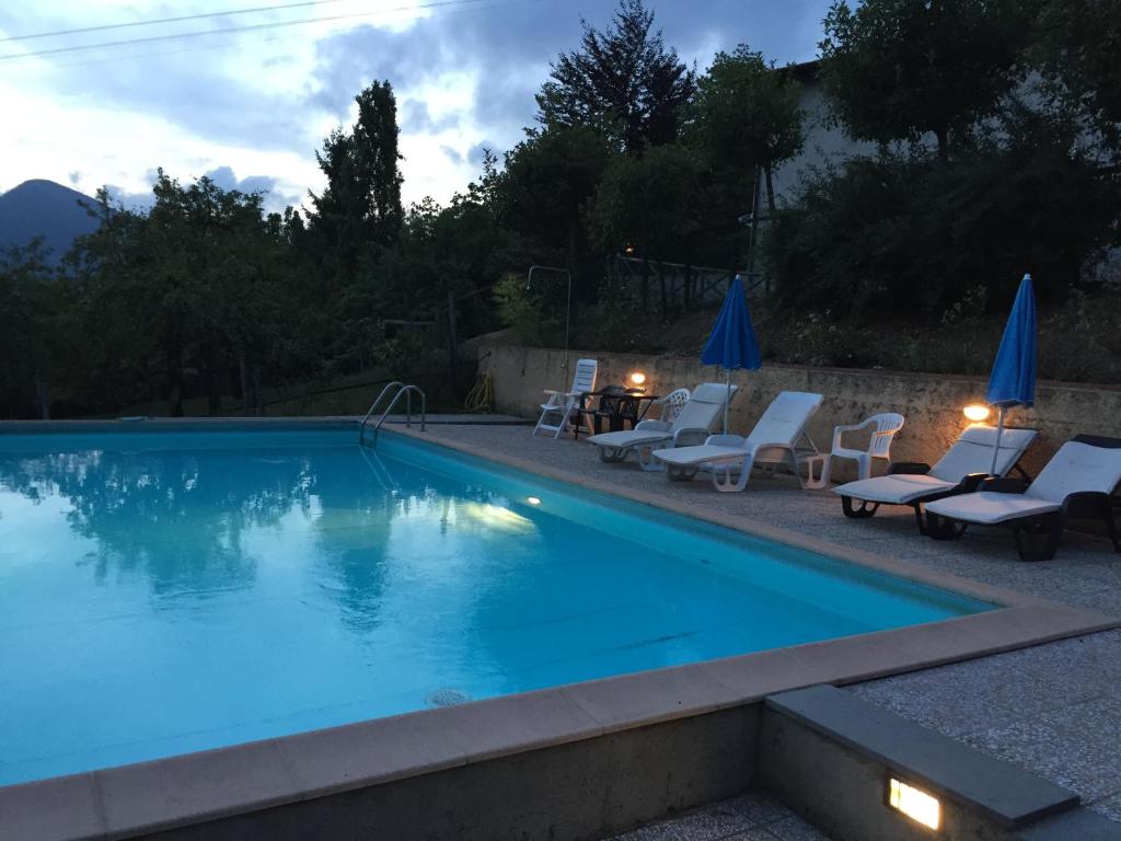 The swimming pool at or close to Podere Montestuccioli