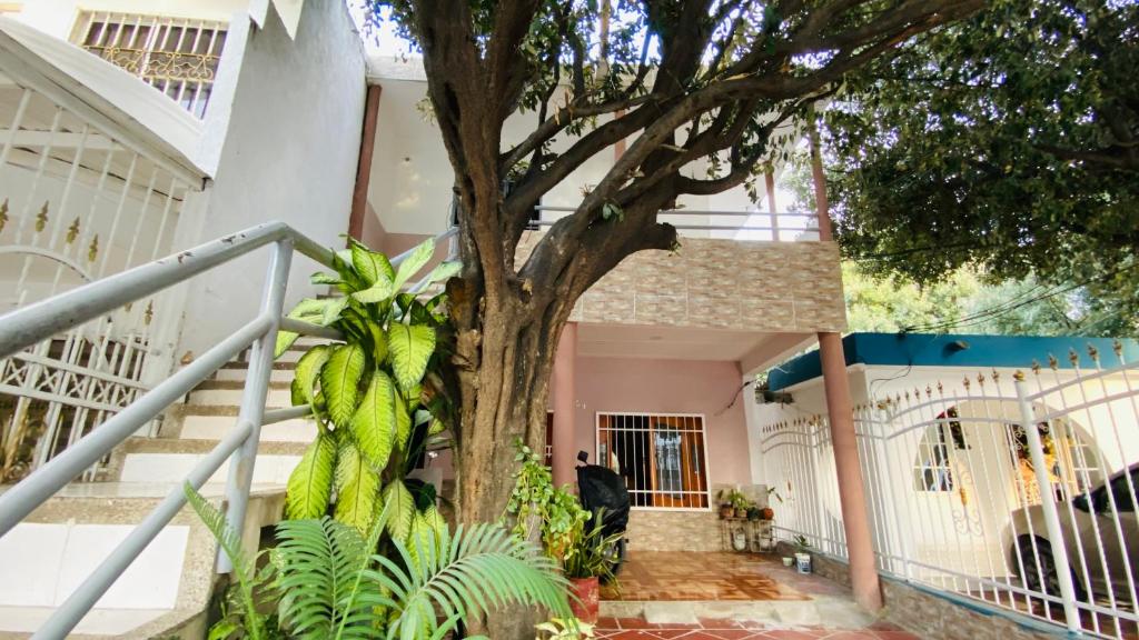 Bygningen som den private indkvartering ligger i