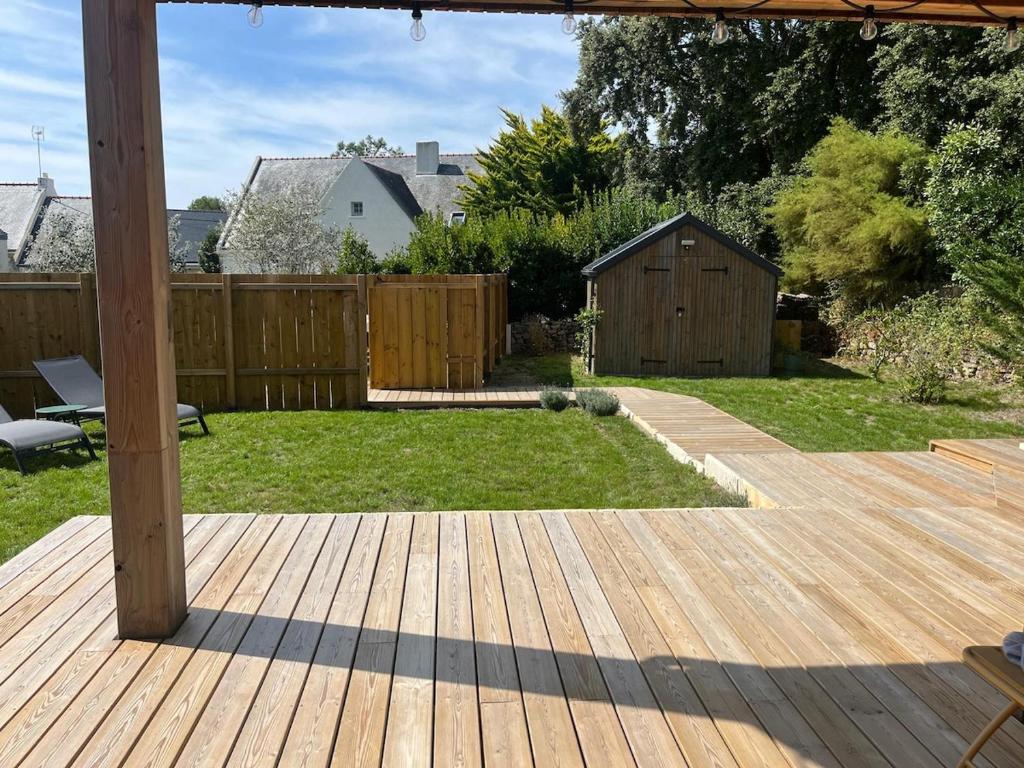 Zahrada ubytování Charmante villa neuve à 150 m de la plage