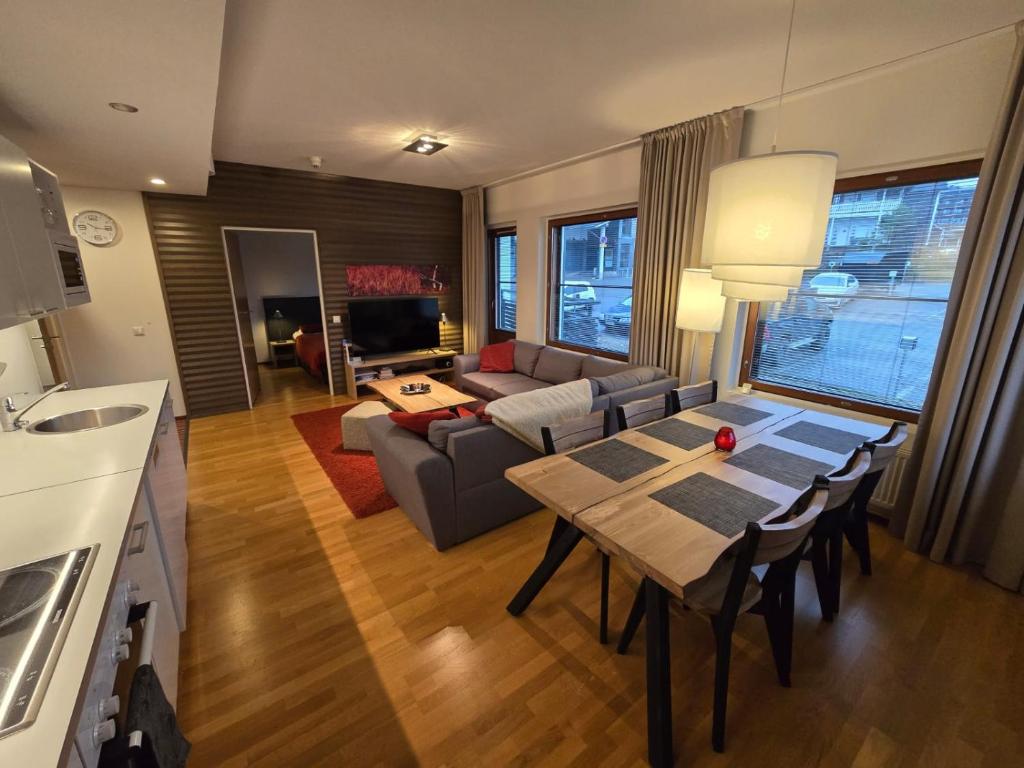 Kuchyň nebo kuchyňský kout v ubytování Ylläs Chalet 9212