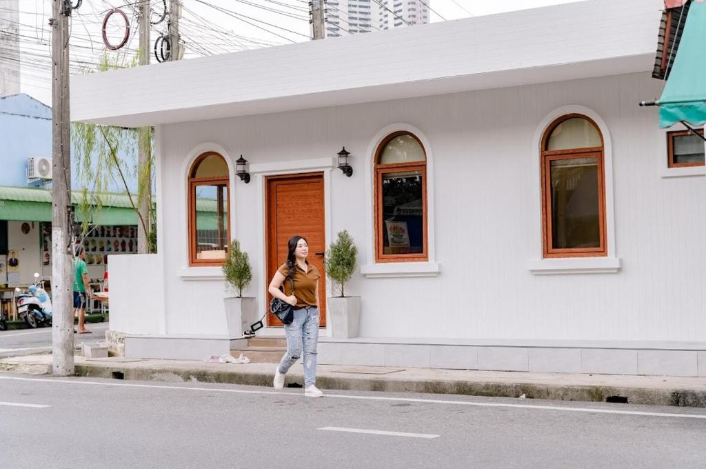 Bygningen som feriehuset ligger i