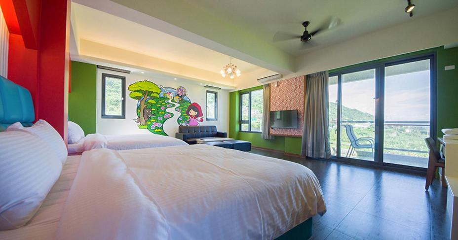 Postel nebo postele na pokoji v ubytování Whitecaps B&B