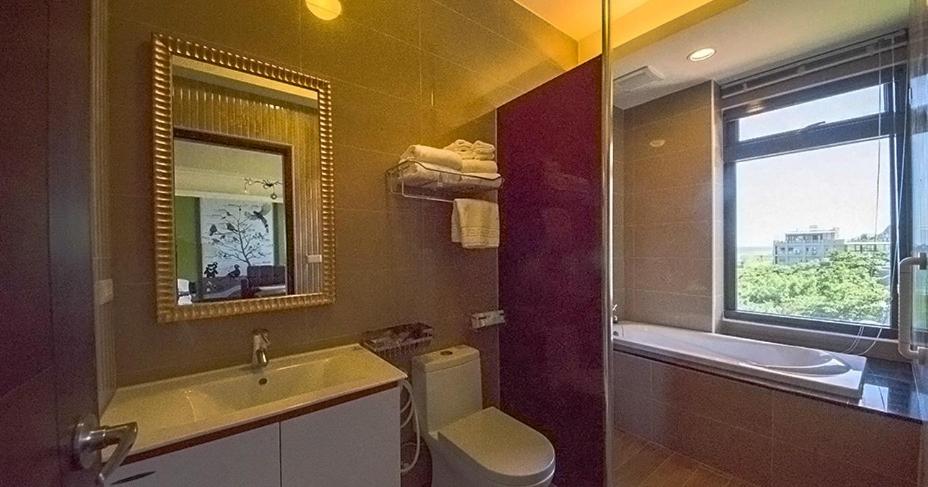 Koupelna v ubytování Whitecaps B&B