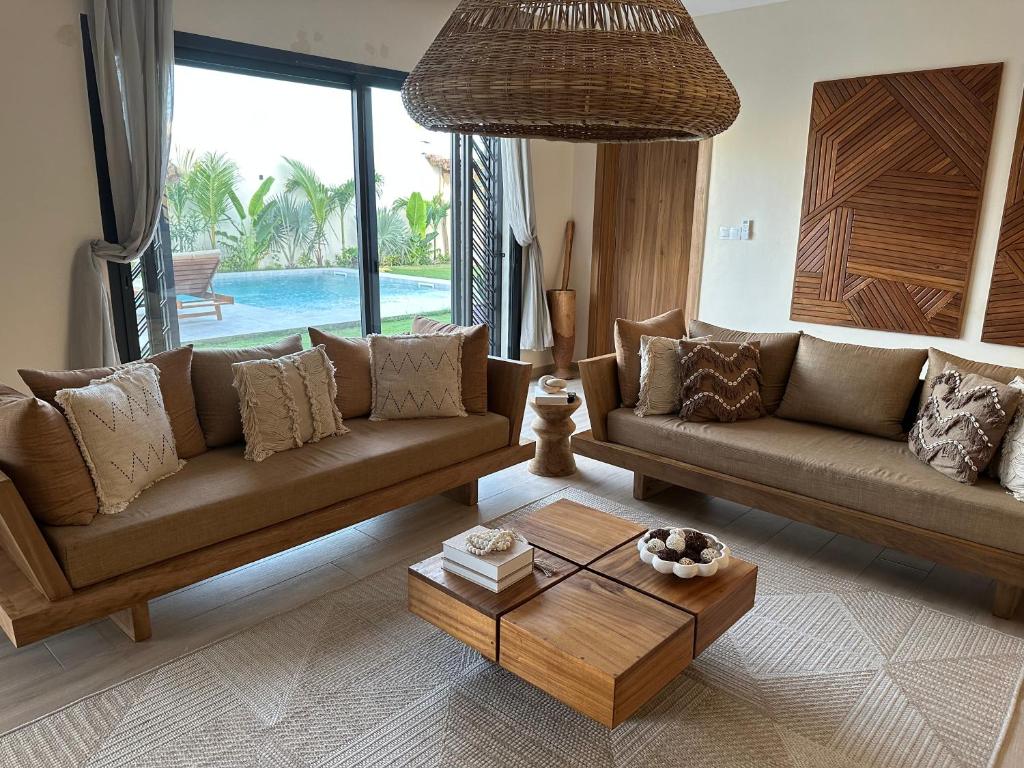 Posezení v ubytování Villa Ezeyi