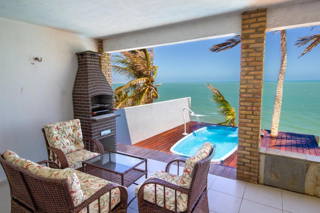 Nespecifikovaný výhled na moře nebo výhled na moře při pohledu z prázdninového domu