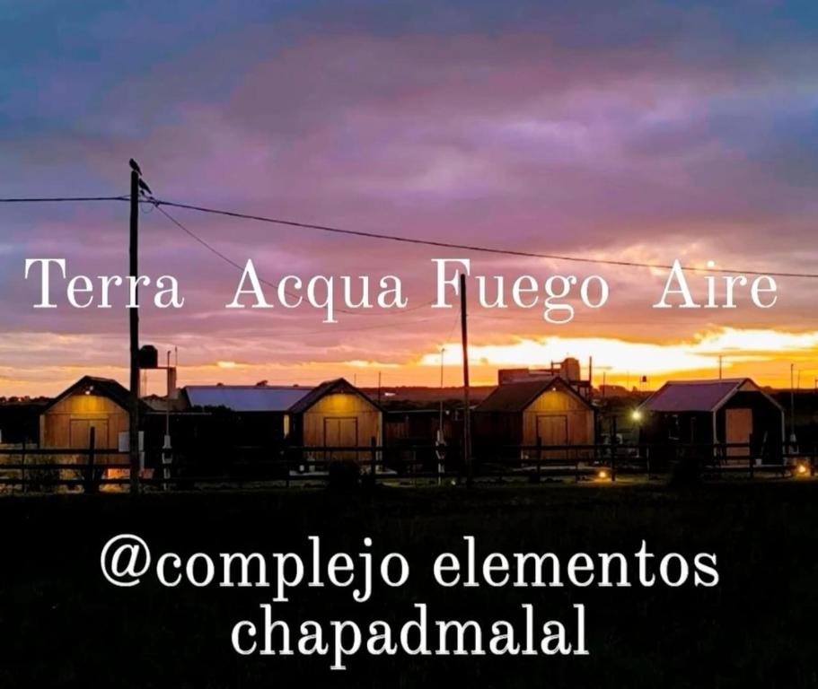 ein Schild, das liest: saea acula hugo arioaeaaezlezlezynchronous in der Unterkunft Complejo Elementos in Colonia Chapadmalal