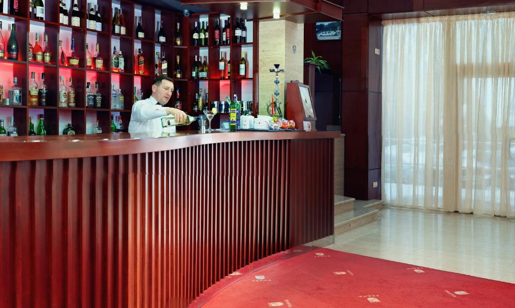 Lounge nebo bar v ubytování Hotel Praha