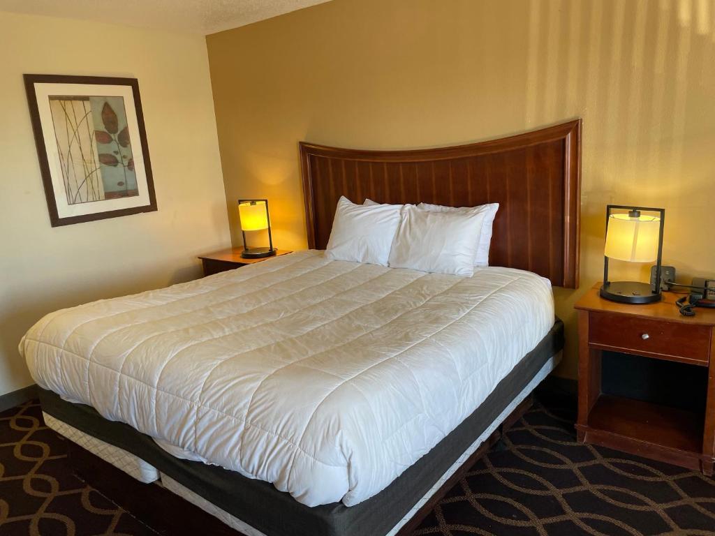 En eller flere senge i et værelse på Millennium Inn