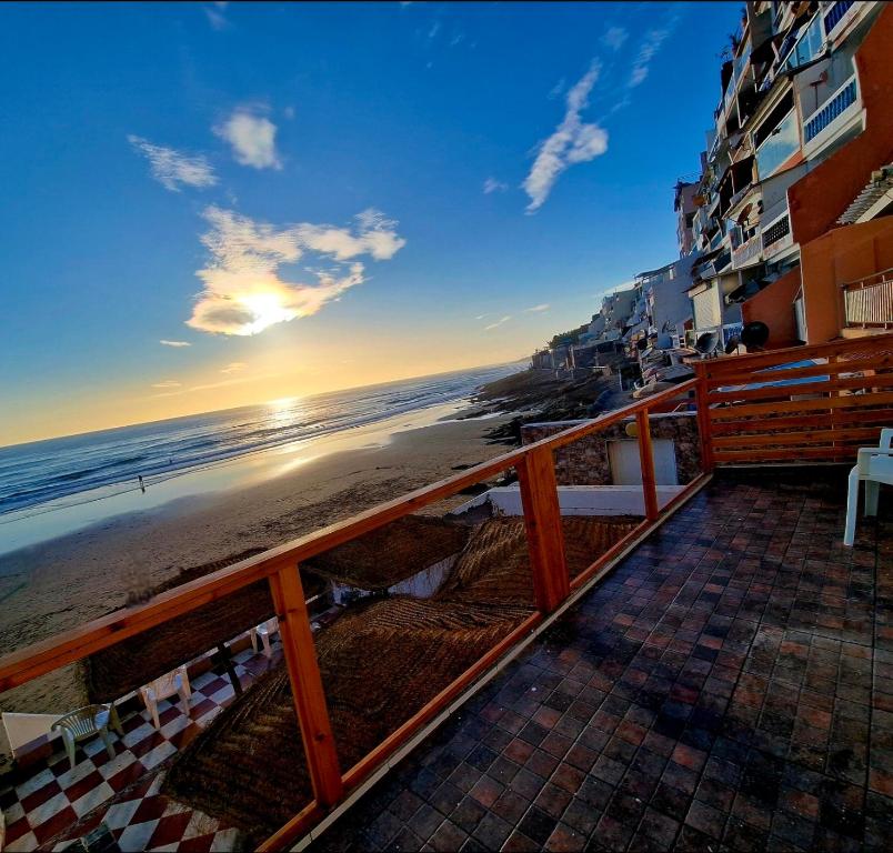 Rooftop terrace with ocean view
