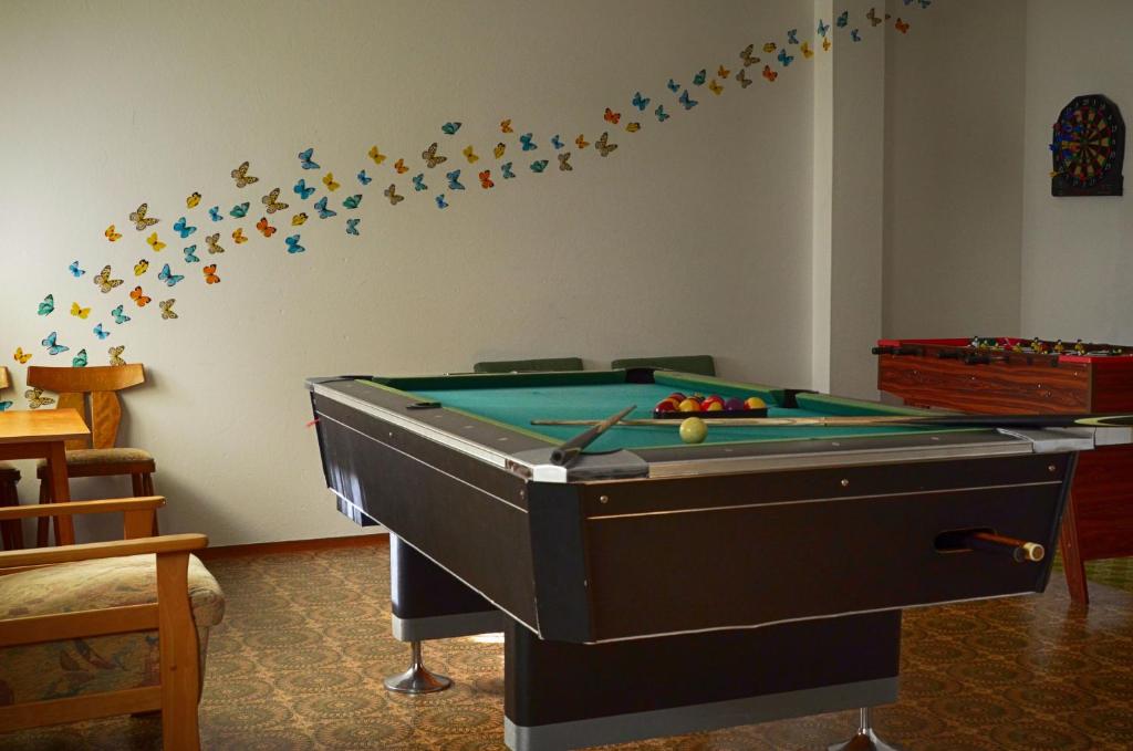 Biliardový stôl v ubytovaní Appartements Hitzenbichler