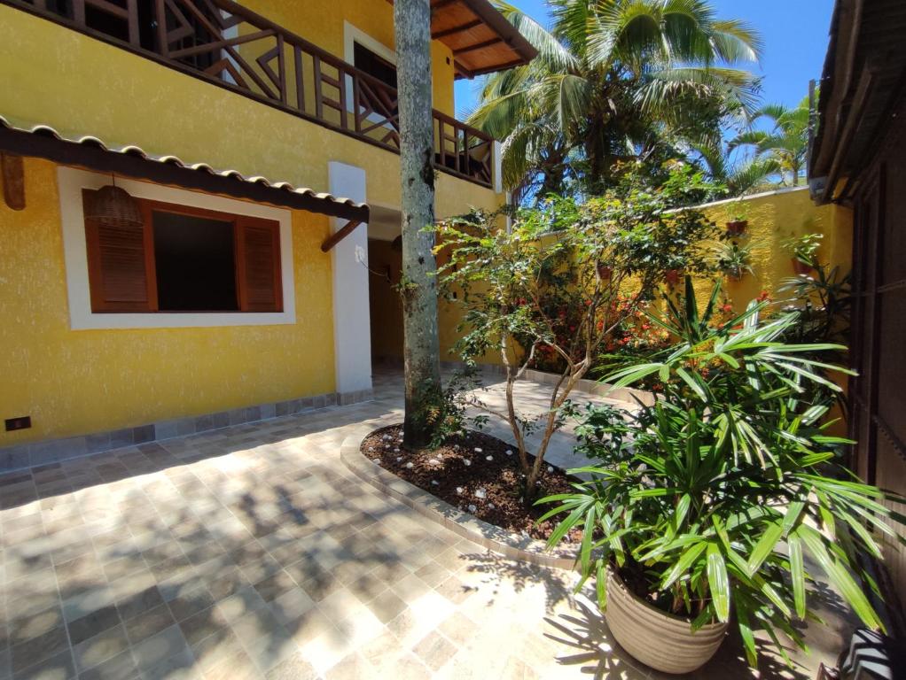 Bygningen som feriehuset ligger i