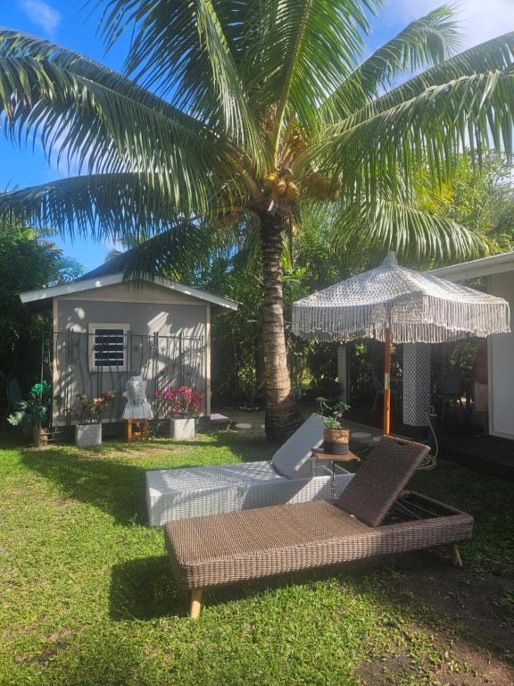 Zahrada ubytování Fare Ananda