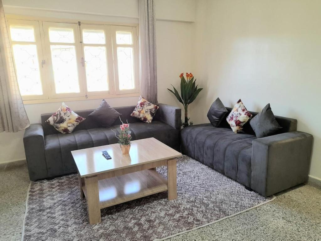 O zonă de relaxare la City Center Apartment Fez