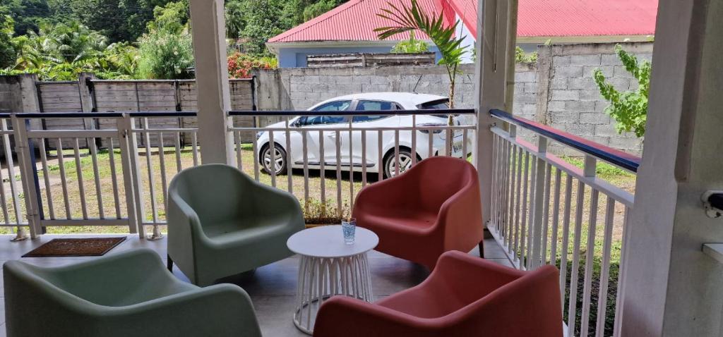 Posezení v ubytování hébergement Les Abymes